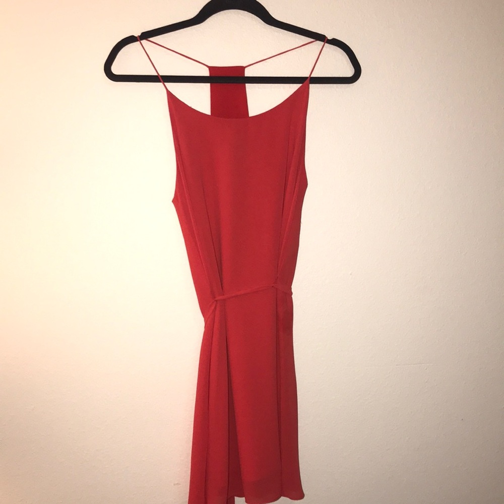 Mini red dress